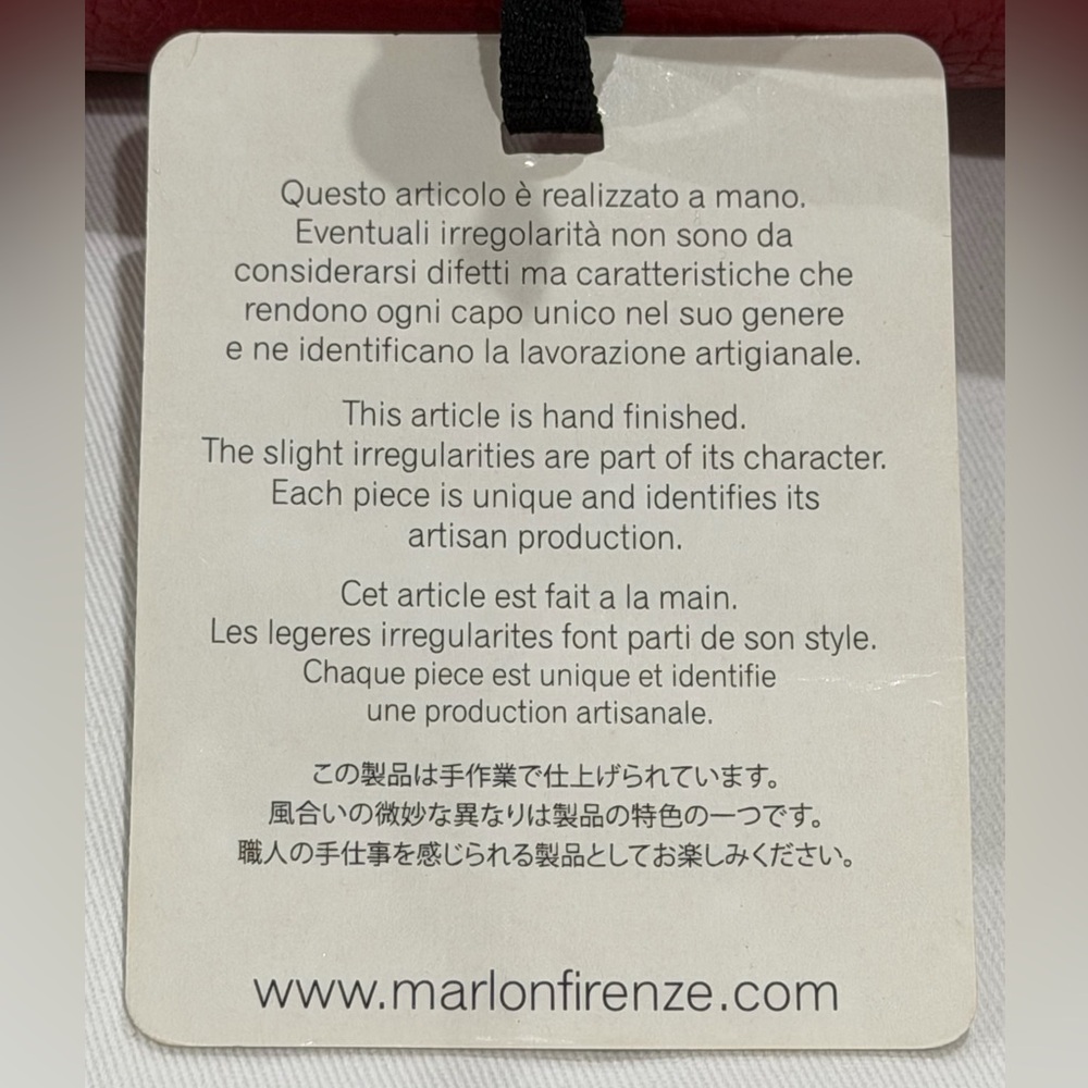 Marlon Firenze Red Leather Crossbody Bag - Picture 10 of 14